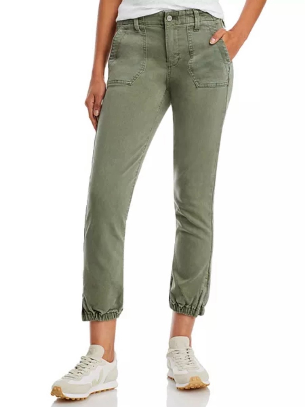 Paige Mayslie Jogger - Faded Army Green Size 29